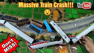 HO Scale Train Accident | WAP 7 Model & WAG 9 Model Train Accident | Model Train Derailment