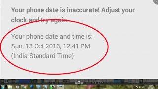 how to fix whatsapp error android-fix my whatsapp error-phone date is inaccurate!