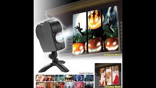 Halloween Laser Projector 12 Movies Disco Light Mini Window Home Theater Projector Indoor Outdoor