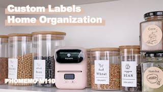 PHOMEMO × HOME ORGANIZATION | Custom Storage Label & Name Label with Phomemo M110