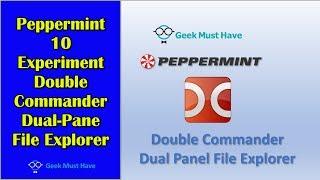 Peppermint 10 Experiment  Double Commander Dual-Pane File Explorer GMH 096