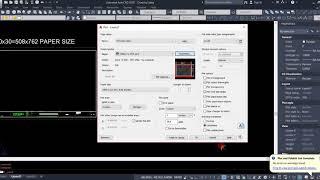 How to customize 20X30 paper size in autocad