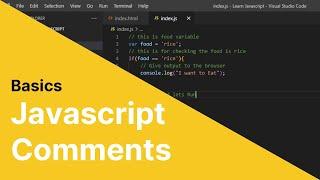 How to write Javascript Comments (Basics)