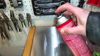 How To Recharge An Aerosol Can With Air And Fluid!!