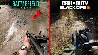 Black Ops 6 BETA vs Battlefield 2042 - Attention to detail , Graphics & Weapons Comparison