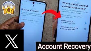 How To Recover Twitter Password Without Email Or Phone Number 2024 || Twitter Account Recovery 2024