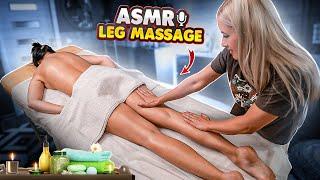 ASMR LEG AND THIGH MASSAGE TO GET RID OF CELLULITE FOR IRINA - ASMR MASSAGE NO TALKING
