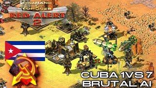 Red Alert 2 (Báo Động Đỏ 2) - Cuba 1vs7 Brutal AI + Superweapons