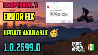 Script Hook V Critical Error GTA 5 | Downgrade 2628.2 after update 07/26/2022 | GTA 5 CRASHES GTA 5