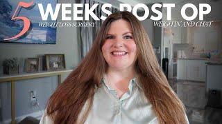 5 week post op update and weigh in after weight loss surgery (Duodenal Switch) | April Lauren