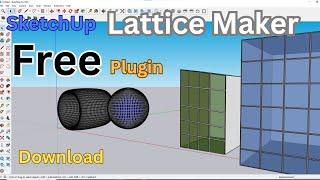 How to Use Lattice Maker "Free"  SketchUp Extension For Architects