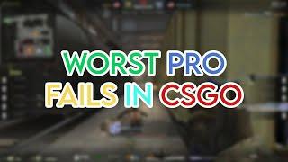 When CSGO PRO Players play like NOOBS (WORST CSGO FAILS)