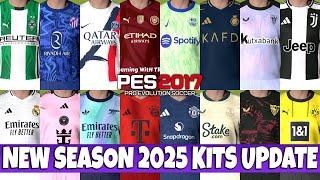 PES 2017 NEW SEASON 24-25 KITS UPDATE