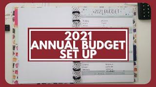 2021 Budget Planner |  Setting up my Annual Budget Planning | How to Set up a Budget