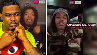 Dthang Reacts To Kay Glizz Crashing Out After His Girlfriend Takes $150 & His Shoes From Him