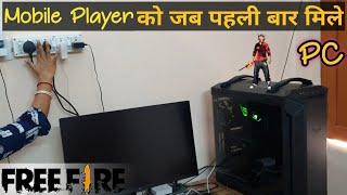 Mobile Player first time on pc gameplay free fire || pc rtx 3080 ti intel i7 13 gen