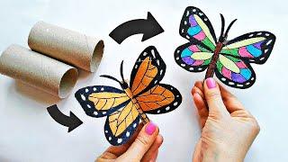 Amazing Recycling Craft Idea with Toilet Paper Rolls / DIY and Paper Crafts / How to Make Butterfly