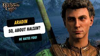 Asking Aradin About Halsin When He HATES You | Baldur's Gate 3