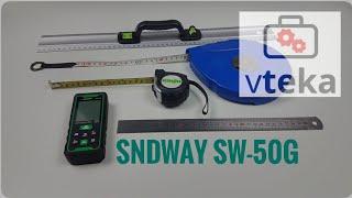 Dalmierz laserowy SNDWAY SW-50G - zasięg 50 metrów, zielony laser