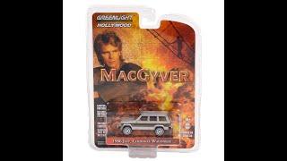 From Greenlight Hollywood Series 34: "MacGyver" 1986 Jeep Cherokee Wagoneer 1/64 Scale