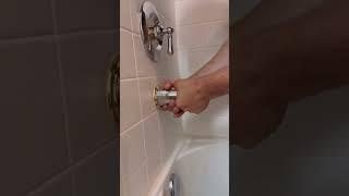 replacing a tub spout diverter #plumber #plumbing #diy #repair