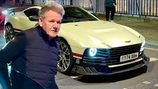 Gordon Ramsay driving $2.5M Aston Martin Valiant in London!