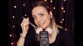 ASMR Tascam Scratching Mic Massage  Personal Attention (Soft Spoken)