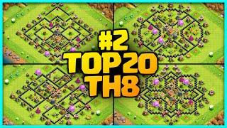 New Best Th8 base link War/Farming Base (Top20) With Link Clash of Clans - best base th 8 defense #2