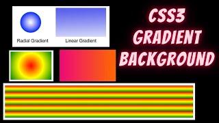 Gradient background in css in Hindi | CSS3 tutorial in hindi - 6 | Linear Gradient & Radial Gradient