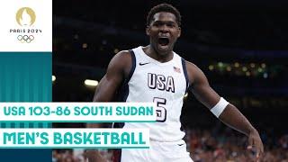 USA vs South Sudan | Men's basketball group stage  | Paris 2024 highlights