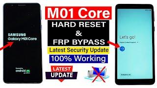 Samsung M01 Core : Hard Reset & FRP Bypass - Latest Security Update (Without Pc)