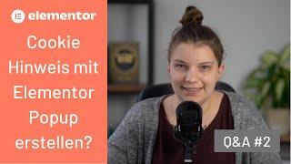 Cookie Hinweis mit Elementor erstellen: Ja oder nein? | Q&A #2