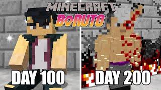 I Survived 200 Days in Minecraft Boruto and this happened...