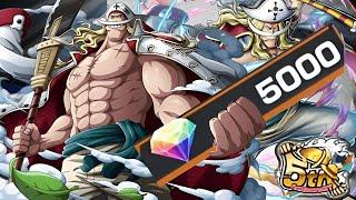 HOW MANY WHITEBEARDS CAN I PULL IN 5000 GEMS ONE PIECE BOUNTY RUSH OPBR SUMMONS