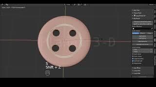 Make holes in the mesh | Mirror Modifier | Shirt Button Modeling | Blender |  Mana 3D