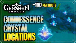 Condessence Crystal Locations | Efficient Farming Route |【Genshin Impact】