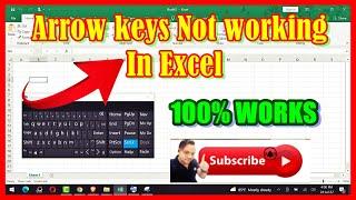 Arrow keys not working in MS Excel 2003 to 2019 Scroll Lock