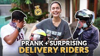 PRANK ON DELIVERY RIDERS + SURPRISE! | IVANA ALAWI