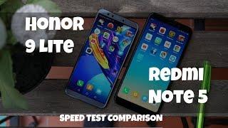 Honor 9 Lite vs Redmi Note 5 Speed Test Comparison - Which is a faster phone?