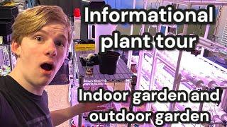 Informational plant tour in the indoor garden and outdoor garden