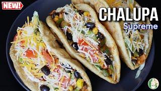 Protein rich Chalupa recipe - Make TACO Bell style Chalupa supreme at Home || Vegetarian Chalupa ||