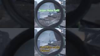 Sniper Nuke Fail!! #shorts #youtubeshorts #callofduty #vorkuta