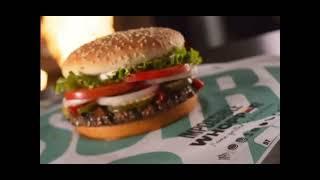 Whopper  ad but everytime the guy says whopper it speedens up g