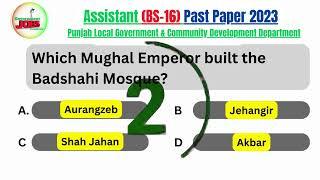 Which Mughal Emperor built the Badshahi Mosque? #Govtjobs #jobsmcqs #ppscmcqs #fpscmcqs