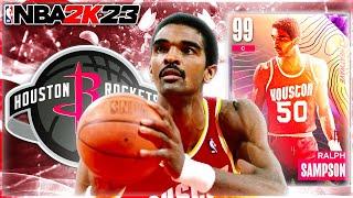 DARK MATTER RALPH SAMPSON GAMEPLAY! ANOTHER ELITE GIANT CARD IN NBA 2K23 MYTEAM!