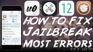 iOS 12.1.2 / 12 / 11 HOW TO FIX MOST Unc0ver JAILBREAK ERRORS / CYDIA ISSUES
