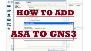 How to Add ASA Firewall to GNS3 : GNS3 Tutorial : Cisco Training Videos