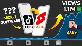 My Software AUTOMATICALLY Copy Paste TikTok Videos to YouTube Shorts (Earn $3K+ Monthly)