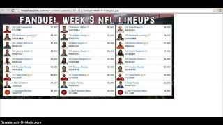 FanDuel Week 9 Strategy | The Daily Audible