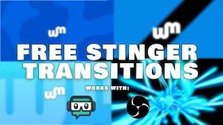FREE STINGER TRANSITIONS || COMPATIBLE WITH SLOBS AND OBS || After Effects